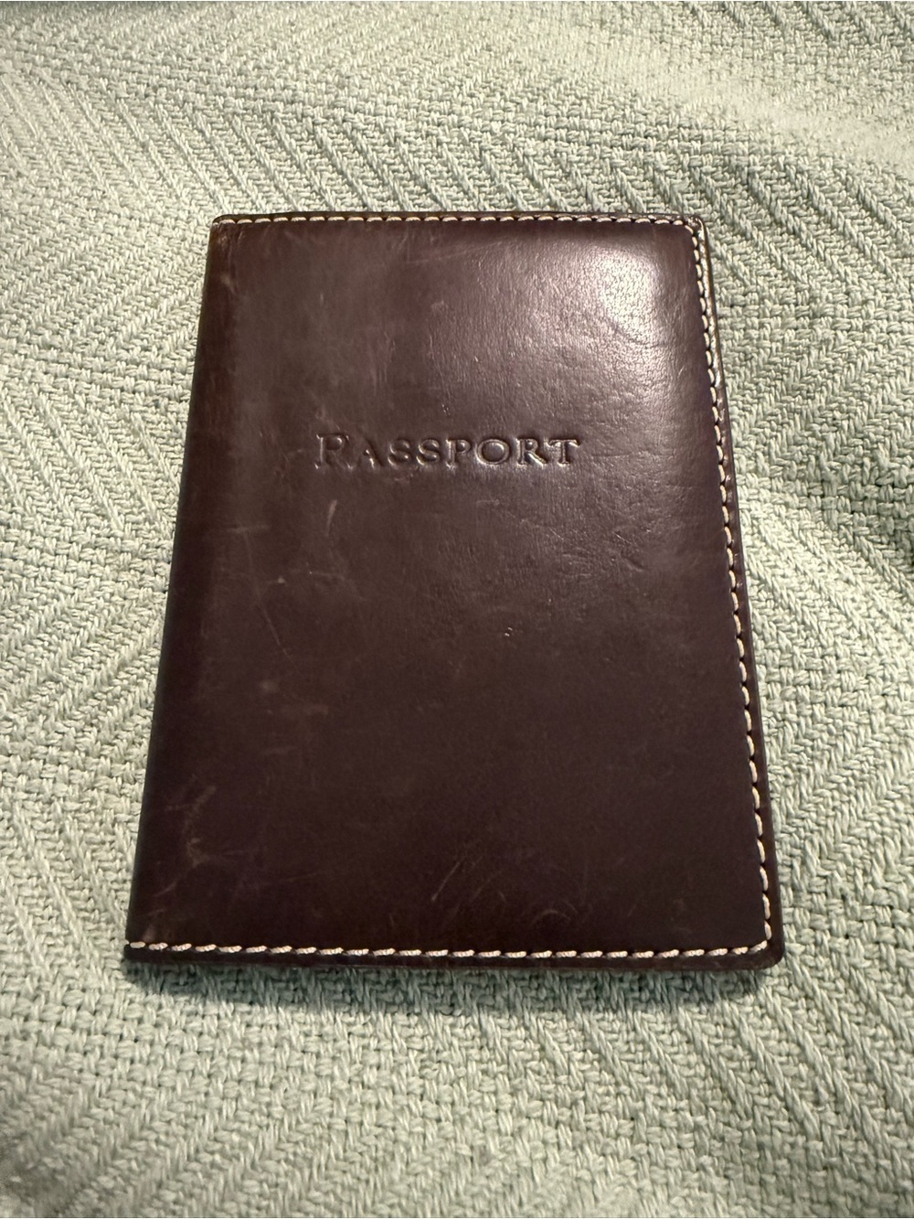 Dooney and Bourke Leather Passport Holder - Brown